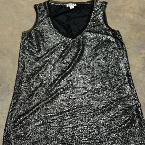 Like New Reiss V-neck metallic tank in copper-bronze-silver! Size: Small